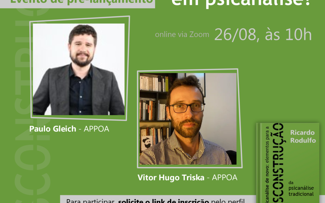 Pré lançamento novo livro de Ricardo Rodulfo no Brasil, com Vitor Hugo Triska e Paulo Gleich